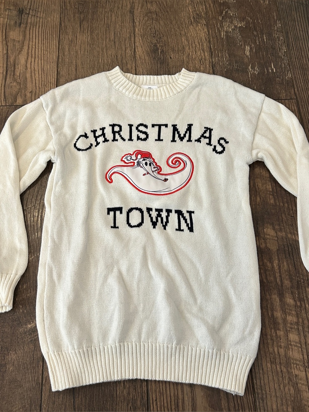Disney Nightmare Before Christmas Town Zero Ghost Dog Sweater - Kids Medium